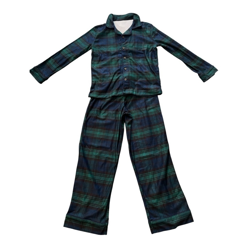 NWOT Wondershop Green and Blue Plaid Kids Pajama Set- M - Picture 6 of 6